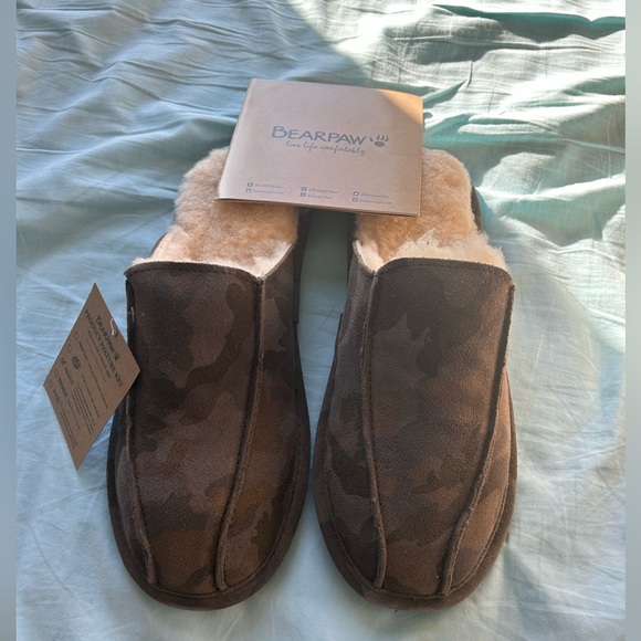 bearpaw slippers (pierre/earth camo) mens size 9 - Picture 3 of 5